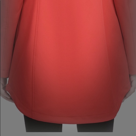 Apple Red Calvin Klein Hooded Raincoat-Size XL Reg - Picture 5 of 5